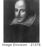 #21376 Historical Stock Photography Of William Shakespeare