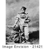 #21421 Stock Photography Of The Actress Sarah Bernhardt In A Diving Suit While Playing The Role Of The Ocean Empress