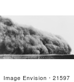 #21597 Stock Photography Of A Dust Storm Cloud In Colorado 1935