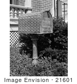 #21601 Stock Photography Of An Elegantly Ornamented Mailbox At The Morris-Butler House
