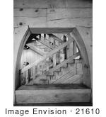 #21610 Stock Photography Of Stairs In The Timberline Lodge Oregon