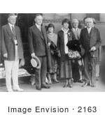 #2163 President And Mrs Coolidge Herbert Hoover Frank B Kellogg