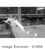 #21656 Stock Photography Of Willie Hoppe Playing A Game Of Pool