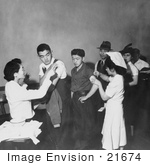 #21674 Stock Photography Of Japanese Americans Getting Shots In San Francisco California 1
