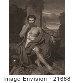 #21688 Stock Photography Of Caius Marius Seated At The Ruins Of Carthage Tunisia