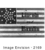 #2169 Lincoln And Hamlin Campaign Flag