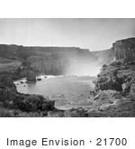 #21700 Stock Photography Of The Top Of The Shoshone Falls Waterfalls In Snake River Canyon Idaho