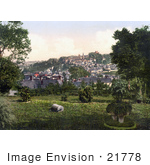#21778 Historical Stock Photography Of The Town Of Launceston Cornwall England United Kingdom