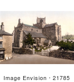 #21785 Historical Stock Photography Of The 12th Century Cartmel Priory Church In Cartmel Cumbria England