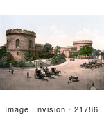 #21786 Historical Stock Photography Of The Citadel Towers In Carlisle Cumbria England United Kingdom
