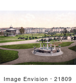 #21809 Historical Stock Photography Of A Gazebo And Water Fountain In The Park In Devonport England