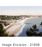 #21838 Historical Stock Photography Of The South Devon Railway Sea Wall And Seafront Buildings In Dawlish Devon England
