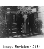 #2184 Pres And Mrs Calvin Coolidge And Sons