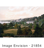 #21854 Historical Stock Photography Of The Grange Hotel Or The Thornfield House In Grange-Over-Sands Cumbria England