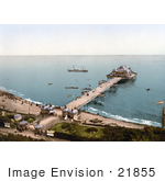 #21855 Historical Stock Photography Of The Victoria Pier At Folkestone Kent England