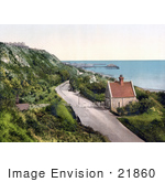 #21860 Historical Stock Photography Of The Lower Sandgate Road In Folkestone Kent England