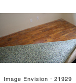 #21929 Stock Photography Of Carpet Padding Being Removed To Reveal A Wood Floor