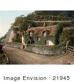 #21945 Stock Photography Of A Cute Ivy Covered Swiss Cottage In Lee Devon England