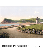 #22027 Stock Photography Of The Lighthouse Beach And The Ness In Teignmouth Devon England United Kingdom