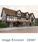 #22067 Stock Photography Of The Birthplace Of William Shakespeare In Stratford Warwickshire