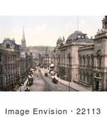 #22113 Historical Stock Photography Of High Street In Bath Somerset England Uk