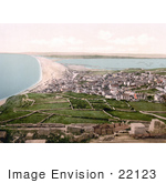 #22123 Historical Stock Photography Of Chesil Beach Bank On The Isle Of Portland Dorset England Uk