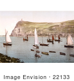 #22133 Historical Stock Photography Of Port Erin Isle Of Man England