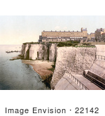 #22142 Historical Stock Photography Of The Fort And Coastal Cliffs In Margate Thanet Kent England Uk