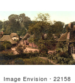 #22158 Historical Stock Photography Of The Village Of Cockington Torquay Torbay Devon England Uk