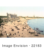 #22183 Historical Stock Photography Of Longsands In Tynemouth Tyne And Wear England Uk