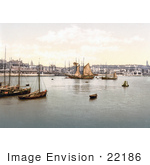 #22186 Historical Stock Photography Of Ships In The Harbour In Ramsgate Thanet Kent England Uk