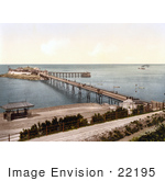 #22195 Historical Stock Photography Of The Birnbeck Pier On The Bristol Channel In Weston-Super-Mare North Somerset England Uk