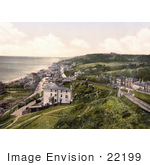 #22199 Historical Stock Photography Of The Sandgate Castle On The Beach In Sandgate Shepway Kent England Uk