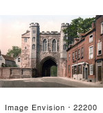 #22200 Historical Stock Photography Of The Edgar Tower In Worcester Worcestershire West Midlands England