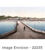 #22235 Historical Stock Photography Of The Pier In Sandown Isle Of Wight England Uk