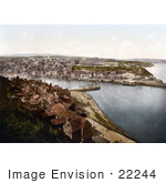 #22244 Historical Stock Photography Of A View From East Cliff On Whitby North Yorkshire England Uk