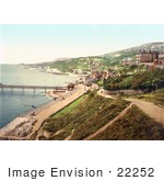 #22252 Historical Stock Photography Of The Seaside Village Of Ventnor Isle Of Wight England Uk