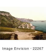 #22267 Historical Stock Photography Of A Path Along The Cliffs In Ventnor Isle Of Wight England Uk