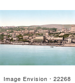 #22268 Historical Stock Photography Of The Waterfront Village Of Ventnor Isle Of Wight England Uk