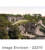 #22270 Historical Stock Photography Of The Skipton Castle In Craven Skipton North Yorkshire England Uk