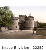 #22285 Historical Stock Photography Of The Gateway Of Skipton Castle In Craven Skipton North Yorkshire