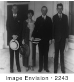 #2243 President And Mrs Coolidge With Sons