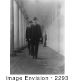 #2293 President Coolidge Returning To The Mansion From The Executive Office