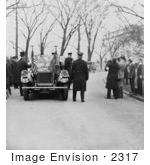 #2317 President Coolidge And Mr Hoover Leaving The White House