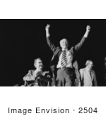 #2504 Gerald Ford Making A Victory Sign