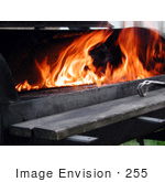 #255 Picture Of A Barbecue Grill And Flames