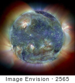 #2565 Color Composite Of Solar Features