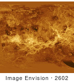 #2602 Simple Cylindrical Map Of Venus Surface