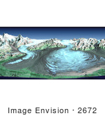 #2672 Malaspina Glacier Alaska
