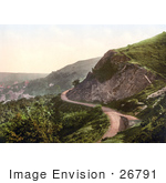 #26791 Stock Photography Of A Dirt Road Winding Around Ivy Scar Rock Quarry In The Village Of Malvern Worcestershire England Uk